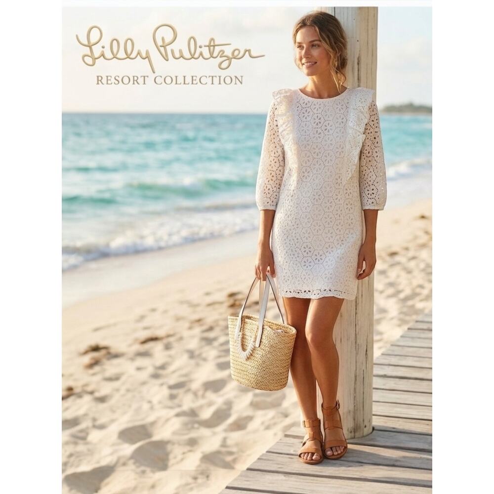 Lilly Pulitzer Resort White Primm Eyelet Dress
